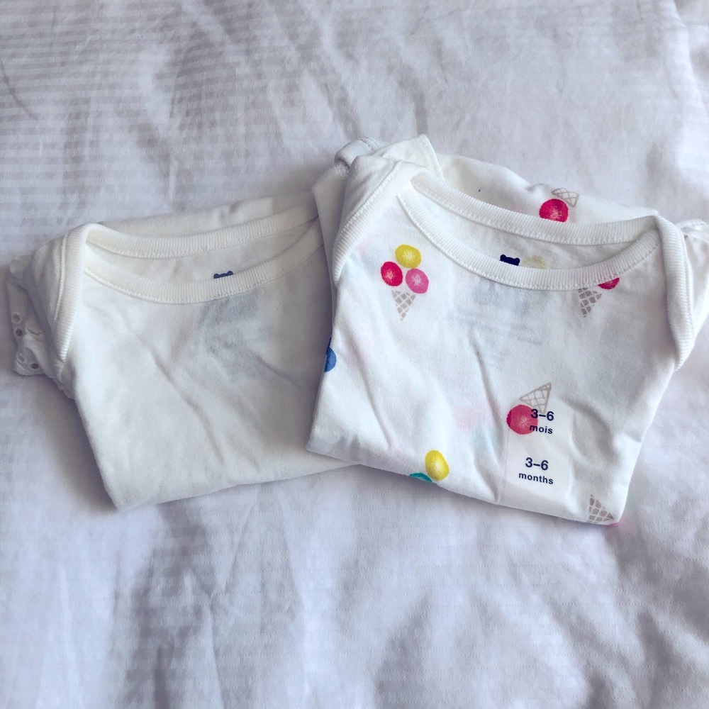New Baby Gap ruffle sleeveless tops